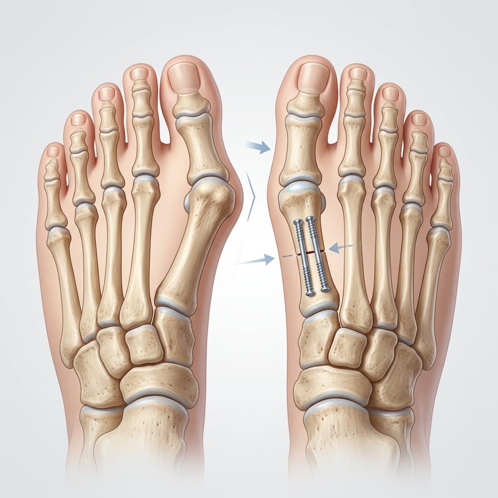 Cirugía de juanetes (Hallux valgus)